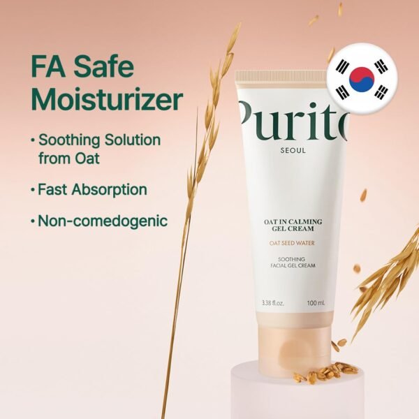 61EiKC3XmQL._SL1080_.jpg PURITO Oat In Calming Gel Cream, Oat Seed Water Hydration & Soothing, Lightweight, Non-Sticky FA Safe Moisturizer for Sensitive Skin, Non-Comedogenic, Fragrance-Free, Korean Skincare 3.38 fl.oz