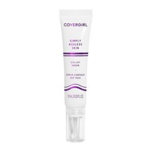 61Elj7Nb4YL._SL1500_.jpg COVERGIRL Simply Ageless Skin Eye Lift Serum, Reduces Wrinkles, 1 Pack, 0.92 Oz ,Serum, Face Serum, Skin Tightening Serum, Anti-Wrinkle Serum, Tighter Skin, Instantly Youthful, Works Well With Makeup