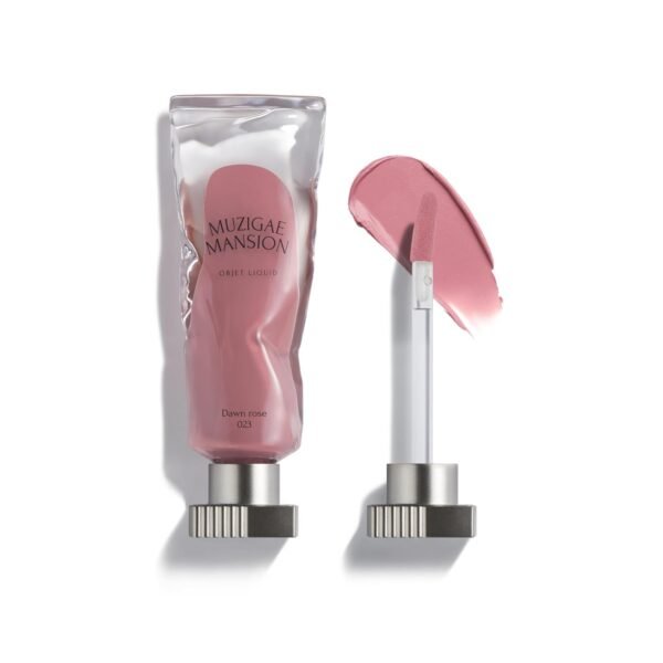 Objet Liquid Lip Stain (Unique Paint Tube Design) – Velvet Matte Tint, Long-Lasting Waterproof Lipstick, Hydrating Korean Makeup, Red & Rose Gloss, K-Beauty (23 Dawn Rose, 0.2 Fl oz)