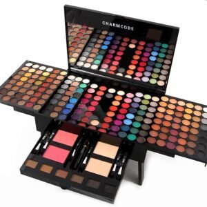 190 Colors Cosmetic Make up Palette Set Kit Combination with Eyeshadow Facial Blusher Eyebrow Powder Face Concealer Eyeliner Pencil A Mirror All-in-One Makeup Gift (Multicolor)