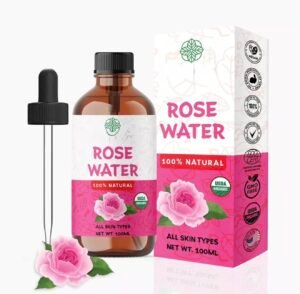 ABBASI & CO Rose Essential Oil– Large 100ml Organic rose oil for Skin, Face and Hair– Anti Ageing & Anti Wrinkle Serum – Cruelty-Free, Vegan, Floral Aroma – Natural Face Moisturizer for All Skin Types