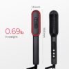 61GV0kAEDeL._AC_SL1500_.jpg TYMO Ring Plus Ionic Hair Straightener Brush - Straightening Comb with Negative Ions for Women, Titanium Coating, 9 Temp Settings & LED Display, Dual Voltage, Professional Styling Tools