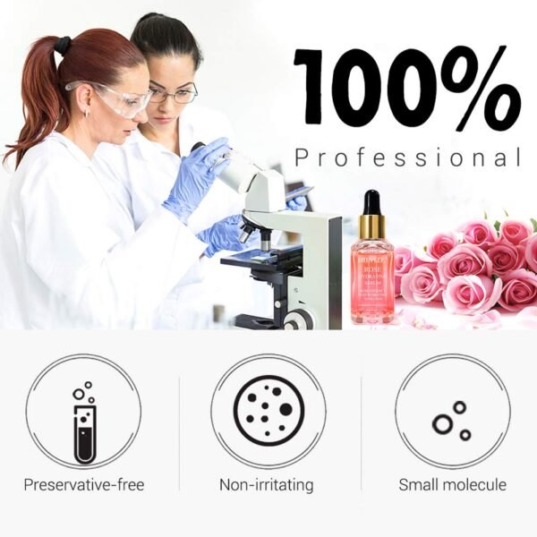 61GoJAHYCL._SL1001_.jpg BREYLEE Rose Face Serum, Hydrating Serum Moisturizing Serum Face Serum Hydrating with Hyaluronic Acid Alcohol Free Facial Serum for Skin Care(17ml,0.6fl oz)