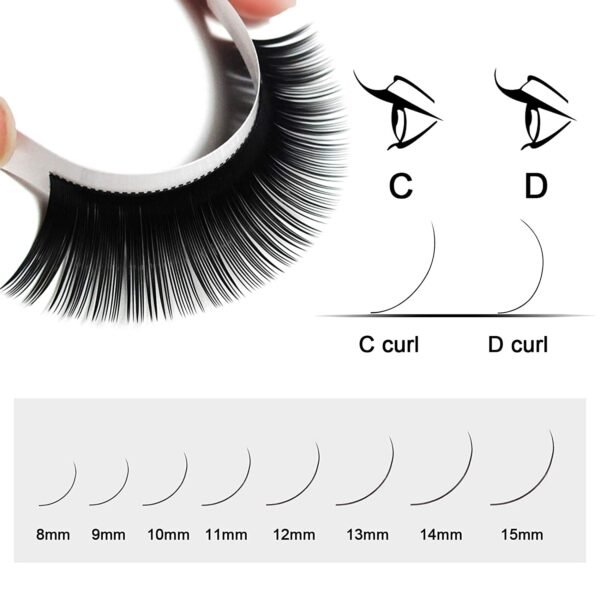 61GtlYyn5S._SL1500_.jpg QUEWEL,Eyelash Extension Supplies 0.15 D Curl Mix-8-14mm Classic Individual Lash ExtensionsOptinal 0.03/0.05/0.07/0.10/0.15/0.20 C/D Single 8-25mm Mix 8-14mm 15-20mm 20-25mm(0.15 D MIX-8-14mm)