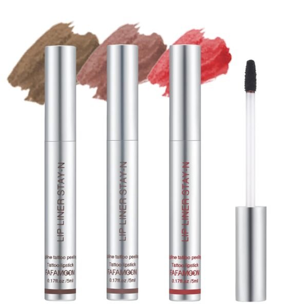 61GuQHkbc2L._SL1500_.jpg BONNIE CHOICE 3 Colors Peel Off Matte Lip Liner Stain, Long Lasting Natural Peel Off Tattoo Lip Stain, Waterproof Non-Stick Cup Lip Tint Peel Off Lip Gloss, Lip Makeup Gifts for Women (3pcs/Set B)
