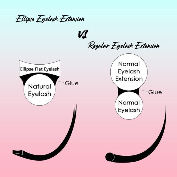 61H7yBesStL._SL1500_.jpg Ellipse Eyelash Extensions 0.15mm D Curl 8-15mm Mixed Flat Eyelash Extension Supplies Light Lashes Matte Individual Eyelashes Salon Use Black Mink False Lashes Mink Lashes Extensions(D-0.15-8-15mm)