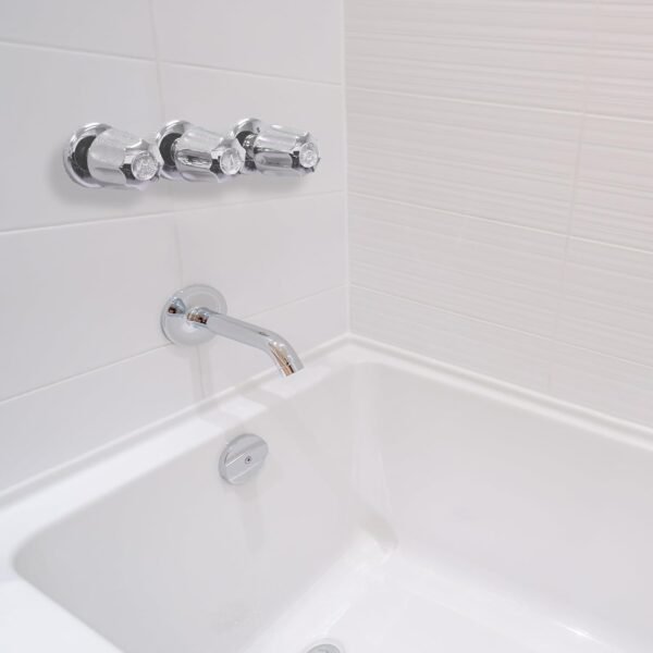 DANCO Bathtub and Shower 3-Handle Remodel/Rebuild Trim Kit for Gerber Faucets | Knob Handle | 11B-1H, 11B-1C, 11B-4D | Chrome (39617)