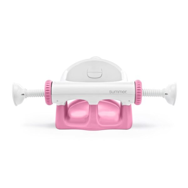 Summer by Ingenuity My Bath Seat for Sit-Up Baby Bathing, Sure & Secure Suction Cups, ASTM Safety Tested & Approved, Backrest for Assisted Sitting, Easy Setup & Storage, Pink