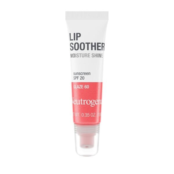 61Ho0n5iqoL._SL1500_.jpg Neutrogena MoistureShine Lip Soother Gloss with SPF 20 Sun Protection, High Gloss Tinted Lip Moisturizer with Hydrating Glycerin and Soothing Cucumber for Dry Lips, Glaze 60,.35 oz