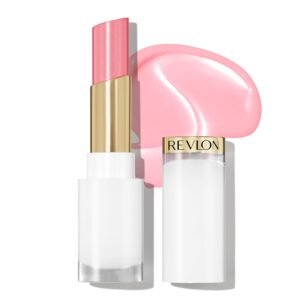 61HuXz3Zl5L._SL1500_.jpg REVLON Super Lustrous Glass Shine Balm, Hydrating Tinted Lipstick, Sheer, Glossy Shiny Finish, 002 Pink Flip, 0.11 oz