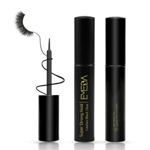 EMEDA 2 PCS Black Eyelash Glue False Eyelash Glue Super Strong Hold Professional Adhesive Best Black Adhesive Latex Free