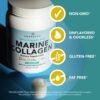 61IW3gPpNzL._AC_SL1200_.jpg AMANDEAN Marine Collagen Peptides Powder. 500g Wild-Caught Hydrolyzed Fish Collagen Supplement. Type 1 & 3 Collagen Protein. 18 Amino Acids for Skin, Hair, Nails.