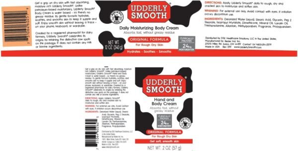 UDDERLY SMOOTH NonGreasy Hand and Body Moisturizer Cream Bundle 1 Kit, 3 Count