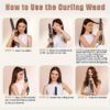 61Iu-E0ePL._AC_.jpg 5 in 1 Blow Dryer Brush, Negative Ion Blow Out Brush Dryer Hair Dryer, Hot Air Styler Set Auto Wrap Curlers & Straightener & Volumizer Pro Kit, Portable Multi Styler Air Curler Hair Tools (Black)
