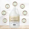 Ginger Lily Farms Club & Fitness Nourishing Body Wash, 100% Vegan & Cruelty-Free, Bath & Shower Gel for Men and Women, Fragrance Free, 1 Gallon (128 fl. oz.) Refill