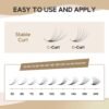 61JPOi247L._SL1500_.jpg Premade Lash Fans 600 Fans 10D Handmade Premade Fans Lash Extensions 0.07mm Thickness 8-15mm D Curl Premade Fans Eyelash Extension Middle Stem Promade Lashes Fans (600Fans-10D-0.07D,8-15mm)