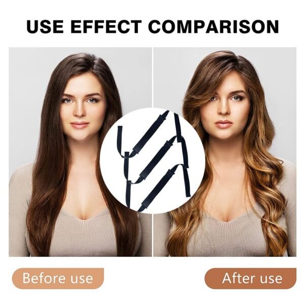 61J9DFdQfLL._SL1000_.jpg Satin Heatless Hair Curler, Overnight Heatless Hair Curls No Heat Silk Curling Rod for All Hair Types Sleep In Hair Rollers Hair Styling Tool Kit Soft Heatless Hair Curlers, 3PCS, Black