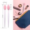 61JGFEOidL._SL1500_.jpg Lip Scrub Brush,Lip Scrubber Exfoliator,Double-Sided Silicone Lip Exfoliating Tool,Gentle Lip Exfoliator Scrubber Brush for Smooth,Soft,Bright,and Healthy Lips(2 PCS)