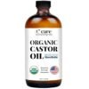 61JKHN23OAL._SL1500_.jpg Castor Oil 100% Pure Organic Cold Pressed Unrefined Glass Bottle | USDA Certified Organic | Hexane Free Extra Virgin | For Hair Growth Eyebrows Eyelashes Skin and Castor Oil Pack Wrap | 16oz