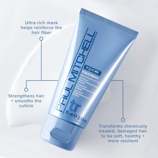 Paul Mitchell Bond Rx Treatment, Deeply Nourishes + Protects, For Chemically Treated + Damaged Hair