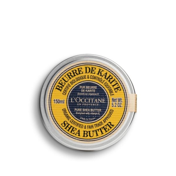 L'Occitane Organic Certified Pure Shea Butter: Nourish Dry Skin & Hair, With Vitamin E, Multipurpose Organic Beauty Balm, Treatment, Protects From Dryness, Softening