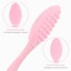 61Jv5Xse1zL._SL1500_.jpg Lip Scrub Brush,Double-Sided Silicone Exfoliating Lip Brush Tool for Smoother and Fuller Lip Appearance,Pink,2pcs
