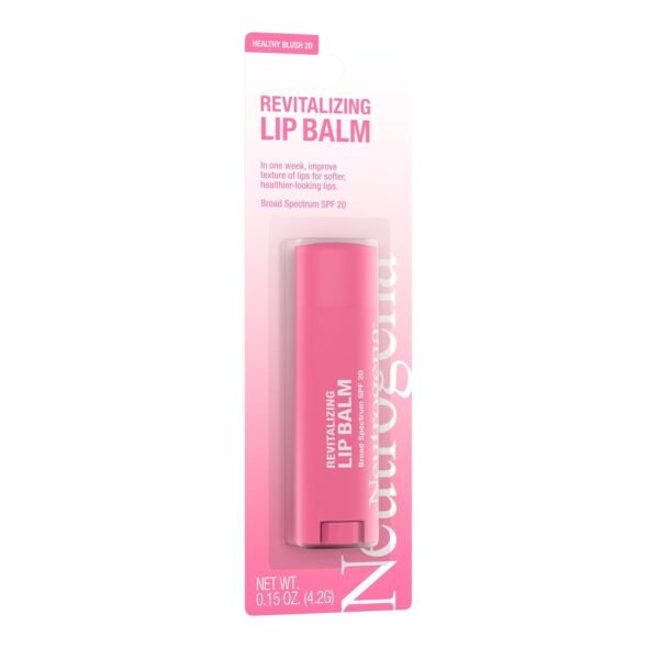 61Jxw8D8cuL._SL1500_.jpg Neutrogena Revitalizing Tinted Lip Balm Broad Spectrum SPF 20 Sunscreen, Moisturizing Lip Balm with a Sheer Tint for Softer, Smoother, Healthier-Looking Lips, Sheer Healthy Blush 20, .15 oz
