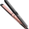 61K2IXTjl2L._AC_SL1500_.jpg Hair Straightener, 1 Inch Flat Iron Straightener and Curler 2 in 1, Titanium Ceramic Ionic Dual Voltage Straightener with Anti-Iron Silicone for Less Frizz, Shinier & Smoother Hair