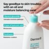 61KFlDR4zUL._SL1000_.jpg Derma B | AC Control Body Lotion | Moisturizer for Anti-Blemish & Pimples | Water-Oil Control | Hypoallergenic Solution for All Skin Types | Body Cream for Soothing & Refreshing | 13.52 fl oz (400ml)