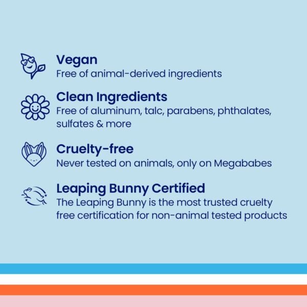 Megababe Thigh Rescue Anti-Chafe Stick | Prevents Skin Chafe & Irritation | Thighs, arms, bra-lines & more | 2.12oz - Unscented Summer Vacation Essentials