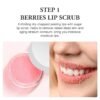61KyHseA8EL._SL1000_.jpg Strawberry Lip Scrub And Mask Set, Sugar Exfoliator Lip Scrub For Dark Lips To Lighten, Lip Care Kit, Sleeping Lip Mask, 1.4 oz / 2-piece