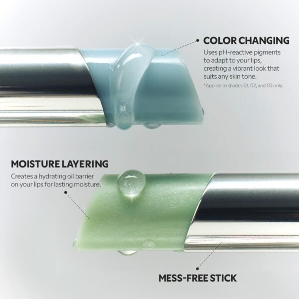 TIRTIR Water Mellow Lip Balm, 03 Peach Lemony, 0.11 Fl Oz – pH Color Changing Organic Korean Lip Care, Lightweight Deep Hydration Lip Moisturizer for Women Men, Paraben Free