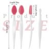 61LRdlroUgL._SL1500_.jpg 5 Pcs Lip Scrub Brush Double-Sided Silicone Exfoliating Tool Mini Soft Lip Brush Cleaner for Men Women lightening dark lips Smoother Fuller Lip Appearance