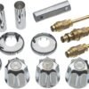 DANCO Bathtub and Shower 3-Handle Remodel/Rebuild Trim Kit for Gerber Faucets | Knob Handle | 11B-1H, 11B-1C, 11B-4D | Chrome (39617)