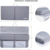 beiens Bath Kneeler and Elbow Rest Pad Set - 1.5'' Comfortable Baby Bath Kneeler Pads, Thick Quick Dry Kneeling Pad Support for Knee& Arm, Large Bathtub Mat with Toy Organizer for Happy Baby Bath Time
