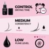 61Lj44YADGL._SL1500_.jpg Lady Black Eyelash Extension Glue 5ml 3-4s Drying Time 5-6 Weeks Retention Sky Black Adhesive Waterproof Eyelash Glue for Lash Extensions Professional Lash Supplies (PROFESSIONAL USE ONLY)