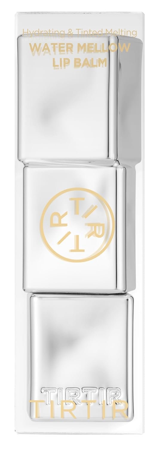 TIRTIR Water Mellow Lip Balm, 03 Peach Lemony, 0.11 Fl Oz – pH Color Changing Organic Korean Lip Care, Lightweight Deep Hydration Lip Moisturizer for Women Men, Paraben Free