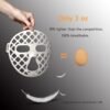 Beauty LED mask – Red Light & Infrared Light Therapy Face Mask for Wrinkles – Blue Light for Acne – Multi-wavelength for Skincare – Rechargeable for Home Use and Travel Model: KFB265