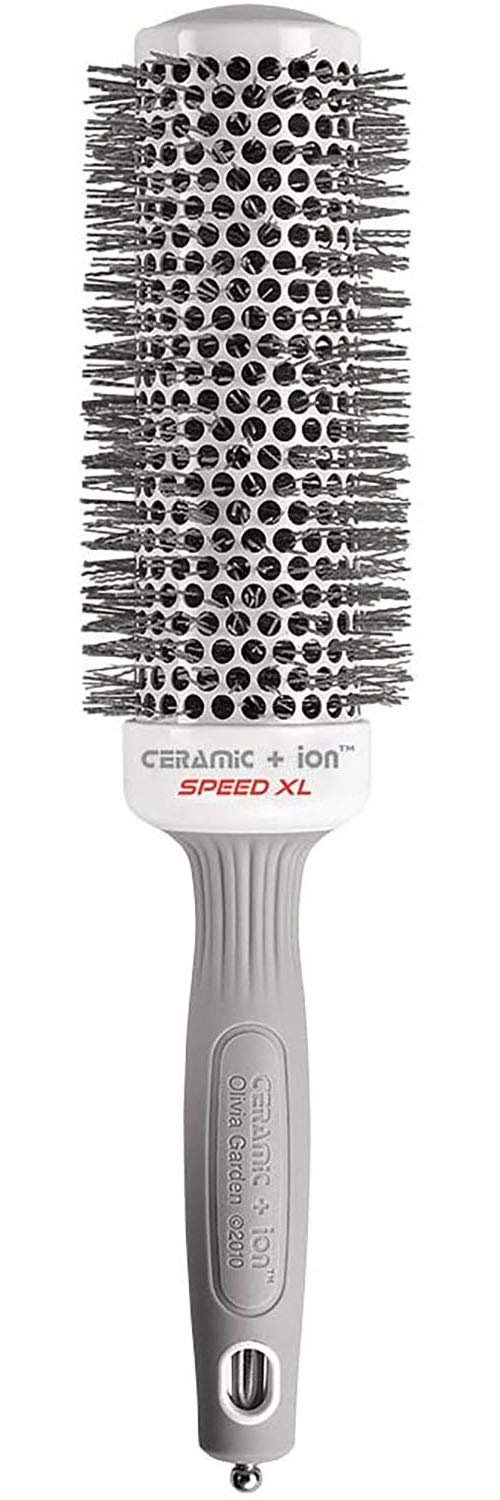 61M6XgjfXAL._SL1500_.jpg Olivia Garden Ceramic + Ion Speed XL Round Brush – Extra-Long, Thermal, Non-Electric Blowout Brush for Thick Hair – Fast-Drying Roller