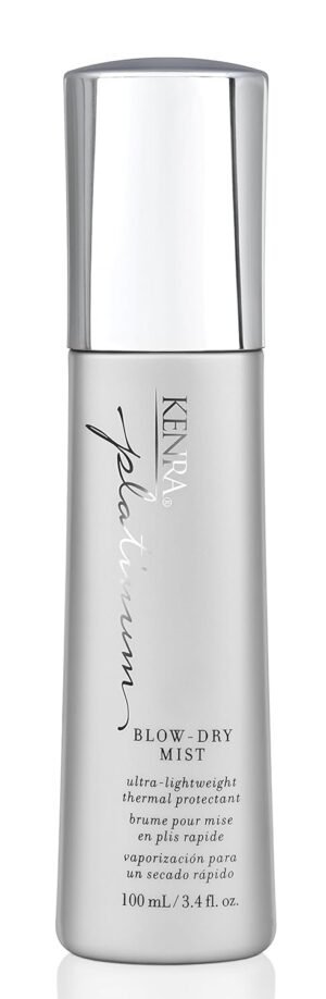 Kenra Platinum Blow-Dry Mist | Ultra-Lightweight Thermal Protectant | Detangles, Smooths, & Softens | Eliminates Frizz & Resists Humidity | Fine To Medium Hair