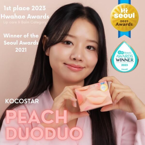 61MPX4WjjeL._SL1080_.jpg KOCOSTAR Peach Duoduo Lip Scrub and Lip Oil Cream Set | Gentle Walnut Shell Exfoliator and Jojoba Seed Oil Moisturizer for Chapped Dry Lips, Korean Lip Care Set, 1.5 oz