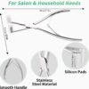 61MSel9GPIL._AC_SL1500_.jpg Tape in Hair Extension Tools Kit, Professional Flat Surface Stainless Steel Tape in Hair Extensions Sealing Clamp Plier,Tape Remover Scraper Tool,Hair Clips, Hair Extensions Styling Tools-Silvery