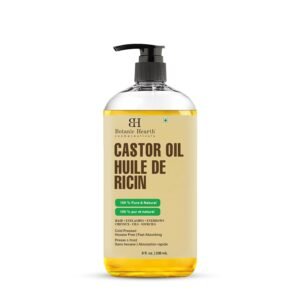 Botanic Hearth Castor Oil (Styling Oil, 8 Fl Oz) | Usda Certified Organic | 100% Pure & Hexane Free | Cold Pressed | Promotes Growth For Eyelashes, Eyebrows & Hair