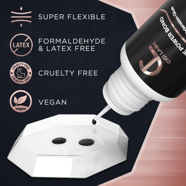 61MhfgW8CDL._SL1200_.jpg Elite Power Eyelash Extension Glue for Professionals - Maximum 8 Week Retention / 1-2 Second Drying Time Semi Permanent Individual/Volume Lash Extension Glue with Deep Black Color - Latex Free 5ml