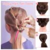 61MzEkyo1pL._SL1000_.jpg IKOCO Girls' Hair Styling Kit with 1000 Colorful Rubber Bands, 2 Topsy Tail Tools, Rat Tail Comb and Small Hair Bands