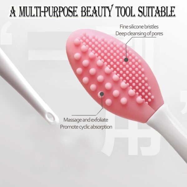61N0pgLlcOL._AC_SL1500_.jpg Lip Scrub Brush Tool,Double-Sided Silicone Exfoliating Lip Brushes Kits,Gentle Lip Exfoliator Scrubber Brush for Smooth,Soft,Bright,Fuller Healthy Lips (Oval - 6Colors)