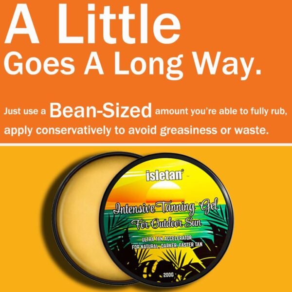 intensive tanning gel mango, tanning gel for outdoor sun, 200g