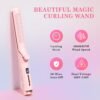 61Nt9X4h3qL._AC_SL1500_.jpg Hair Straightener and Curler 2-in-1, 360° Airflow Styler Curling Iron, 1.25 Inch Curling Wand, 20 Million Negative Ion Hair Care, 5 Temps & Auto Off, Dual Voltage (Pink)