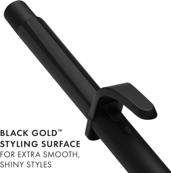 61NwVGEbhoL._AC_SL1500_.jpg HOT TOOLS Pro Artist Black Gold 1 Inch Curling Iron - Stylist Preferred Curling Wand, Creates Defined Waves and Long-Lasting Results for Smooth & Shiny Styles