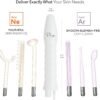 NuDerma Professional Skin Therapy Wand - Portable Skin Therapy Machine with 6 Neon & Argon Wands – Boost Your Skin – Clear Firm & Tighten